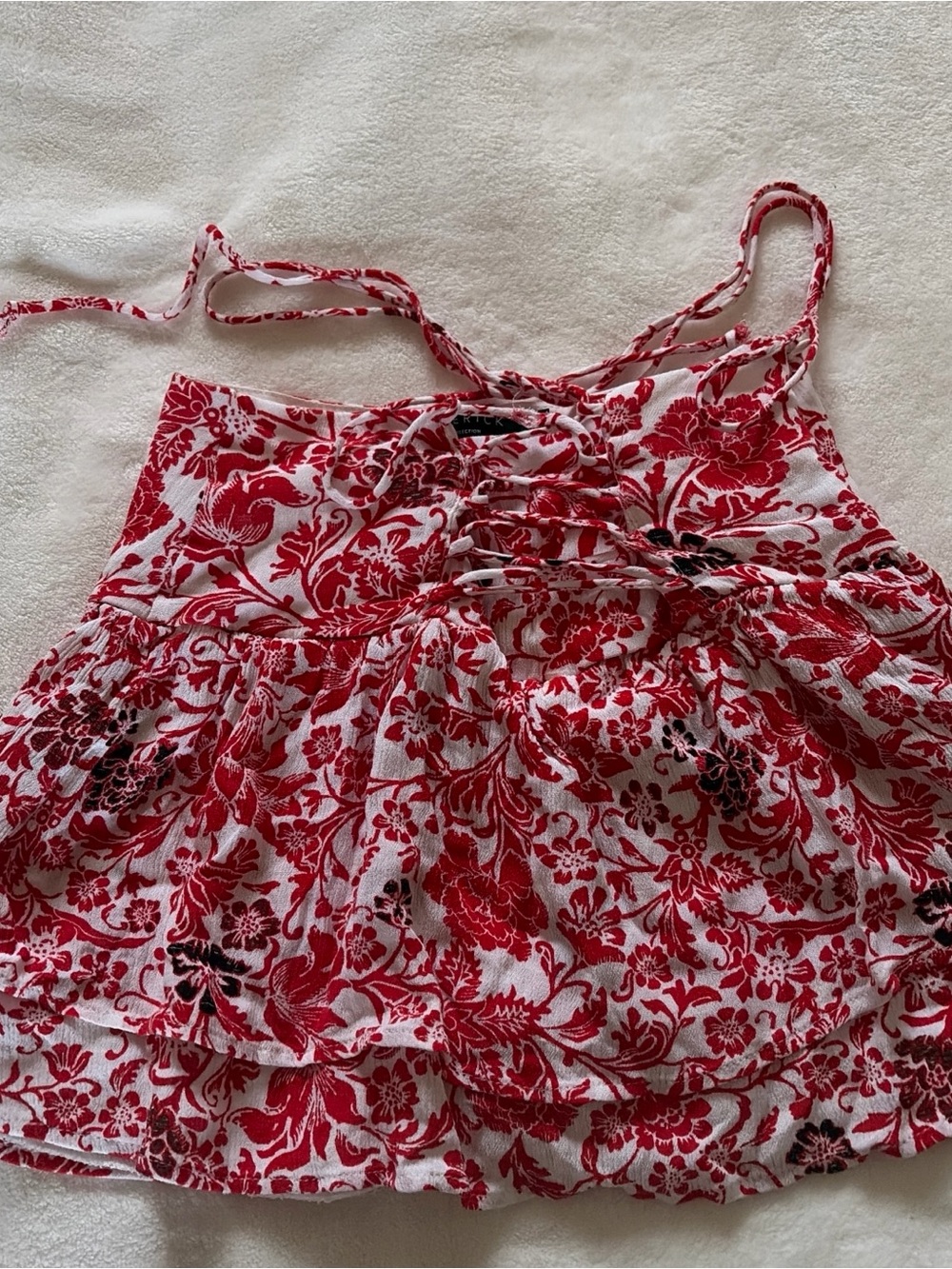 Floral mini skirt
